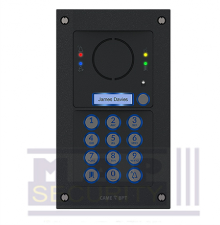 Vandal Resistant Audio Intercom Black intercom panel